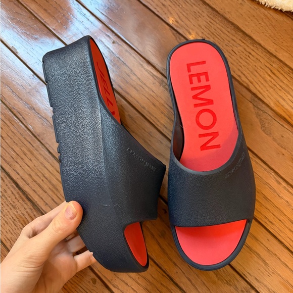 Lemon Jelly Sunny Platform Heels 37 6.5/7 - Picture 3 of 11